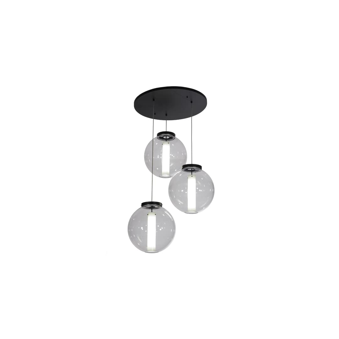 Cilindro 3 Light 34" Wide Multi Light Pendant