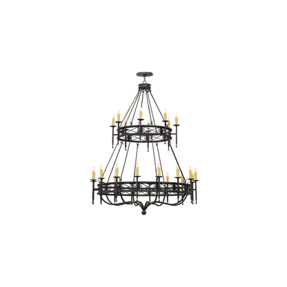 Gina 24 Light 70" Wide Taper Candle Style Chandelier