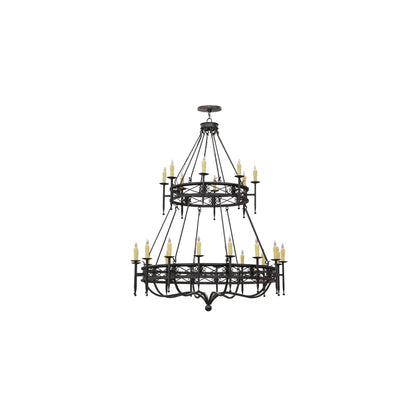 Gina 24 Light 70" Wide Taper Candle Style Chandelier