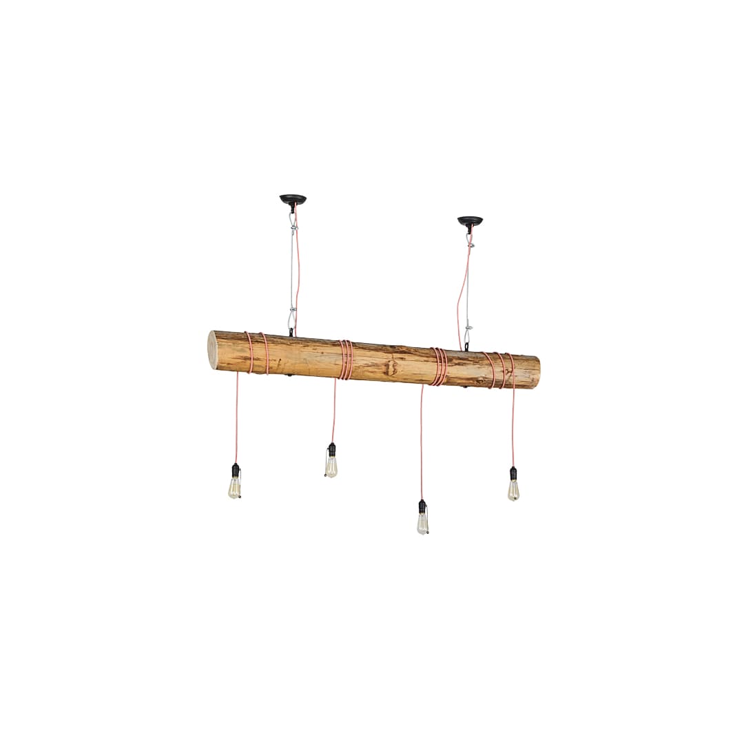 Hounds Tooth 4 Light 7" Wide Abstract Linear Pendant