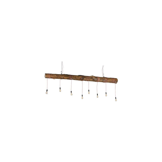 Hounds Tooth 8 Light 7" Wide Abstract Linear Pendant