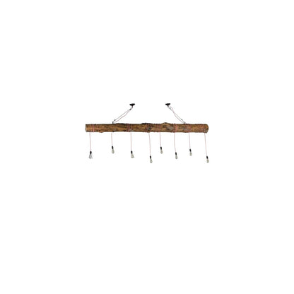 Hounds Tooth 8 Light 7" Wide Abstract Linear Pendant