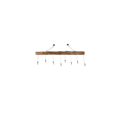 Hounds Tooth 8 Light 7" Wide Abstract Linear Pendant