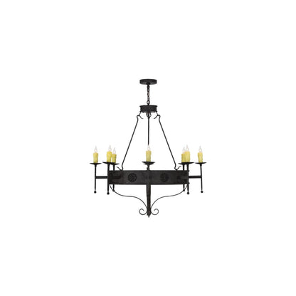 Lorenzo 8 Light 42" Wide Taper Candle Style Chandelier