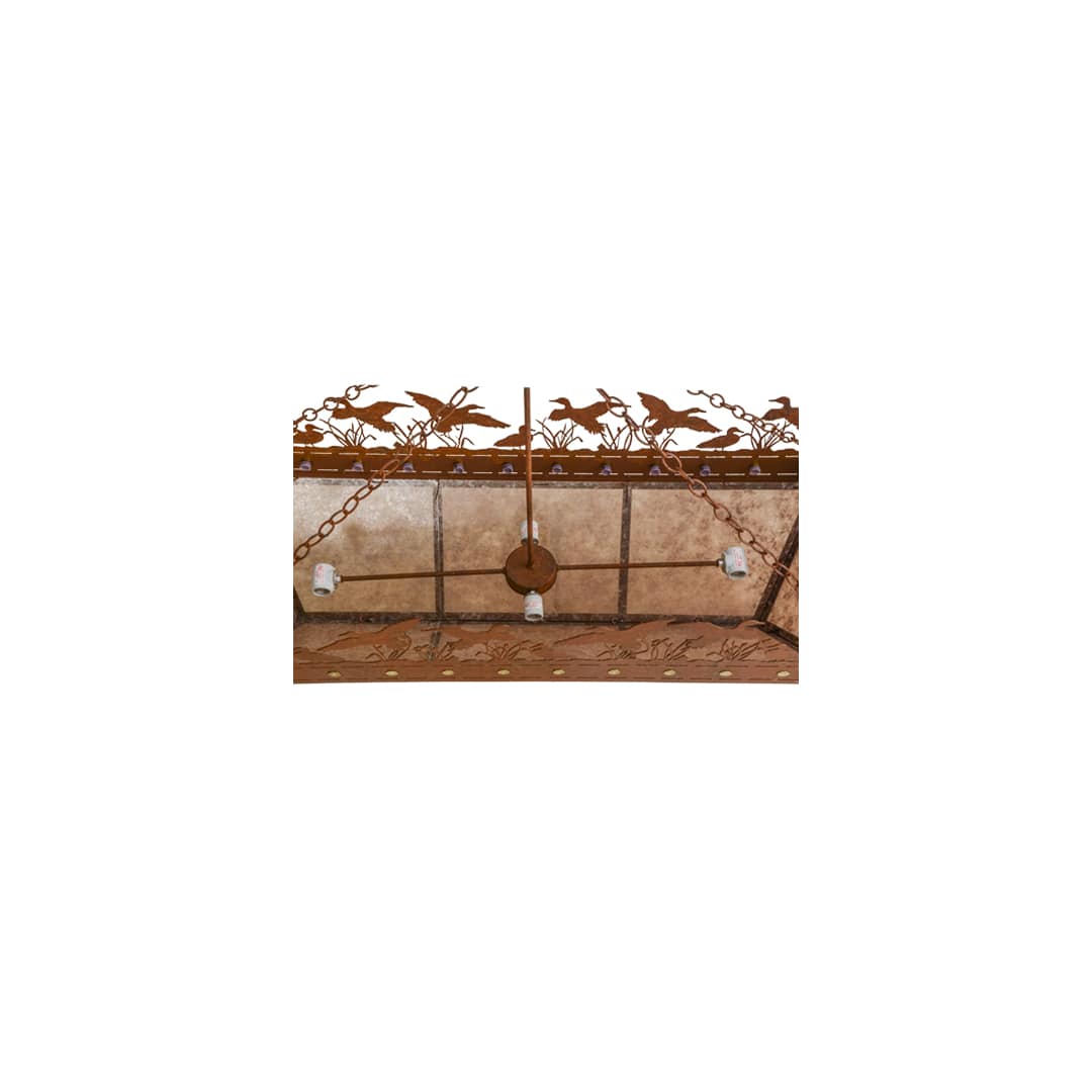 Ducks in Flight 6 Light 18" Wide Linear Pendant