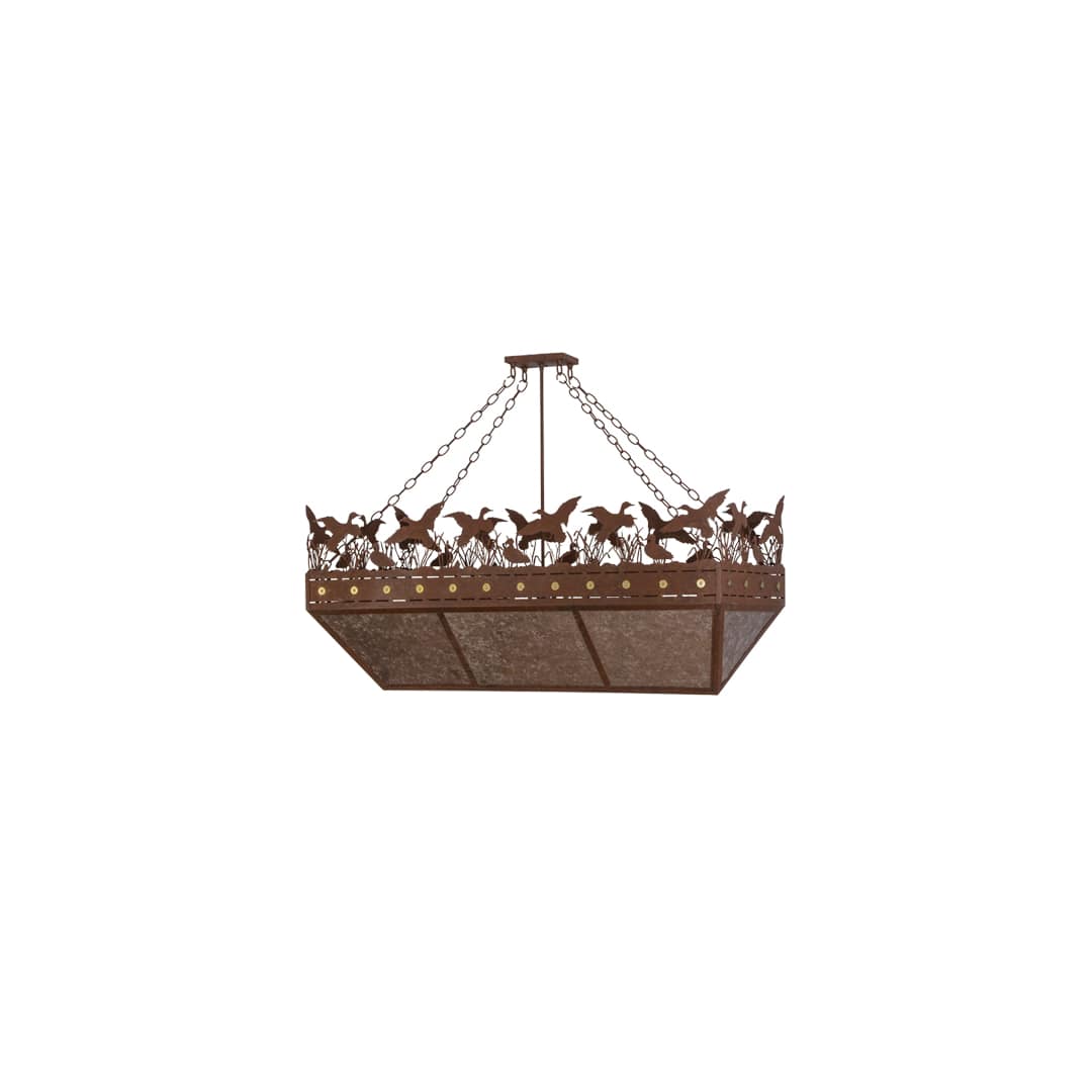 Ducks in Flight 6 Light 18" Wide Linear Pendant