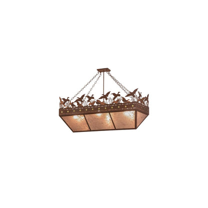 Ducks in Flight 6 Light 18" Wide Linear Pendant