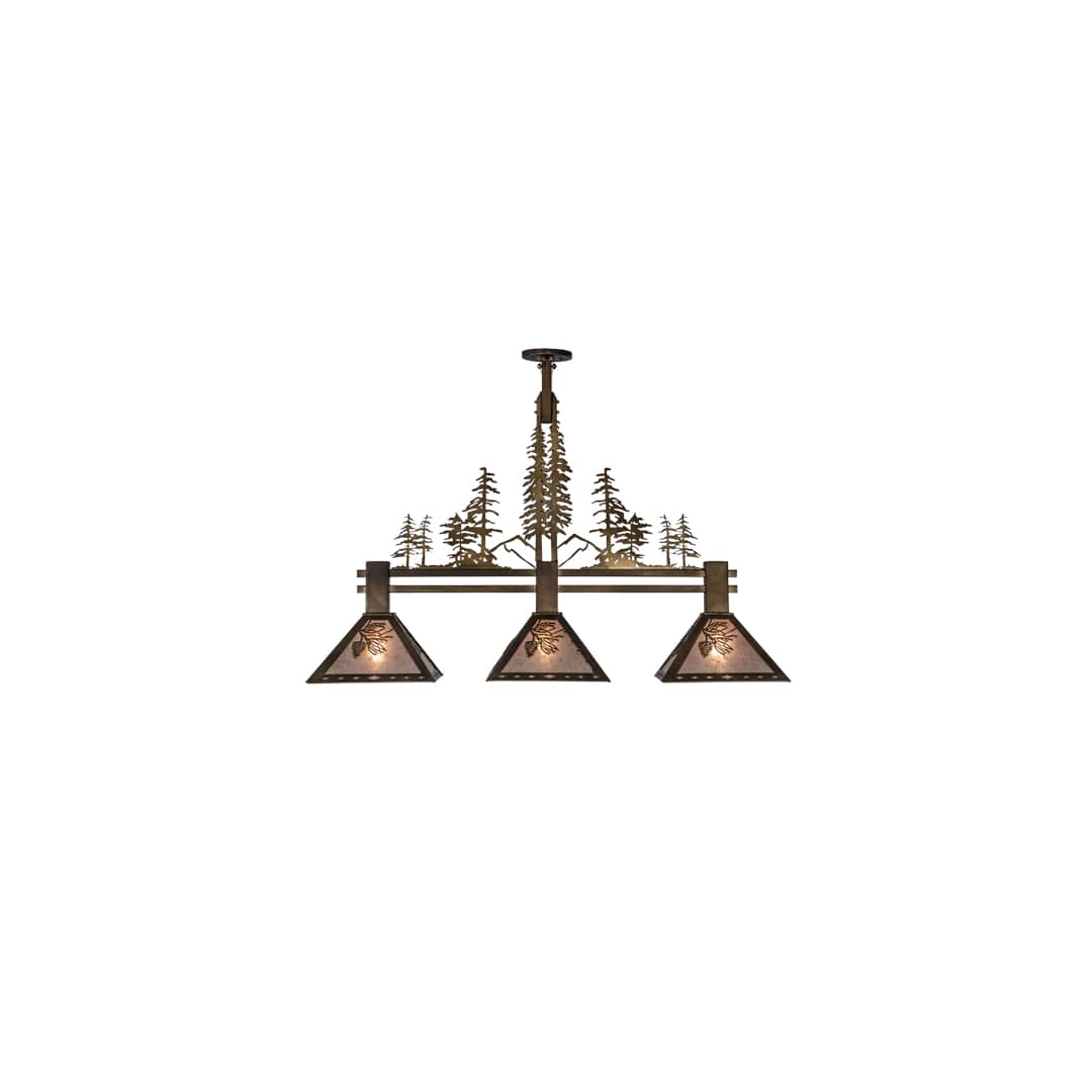 Tall Pines 3 Light 12" Wide Linear Pendant
