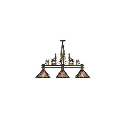 Tall Pines 3 Light 12" Wide Linear Pendant