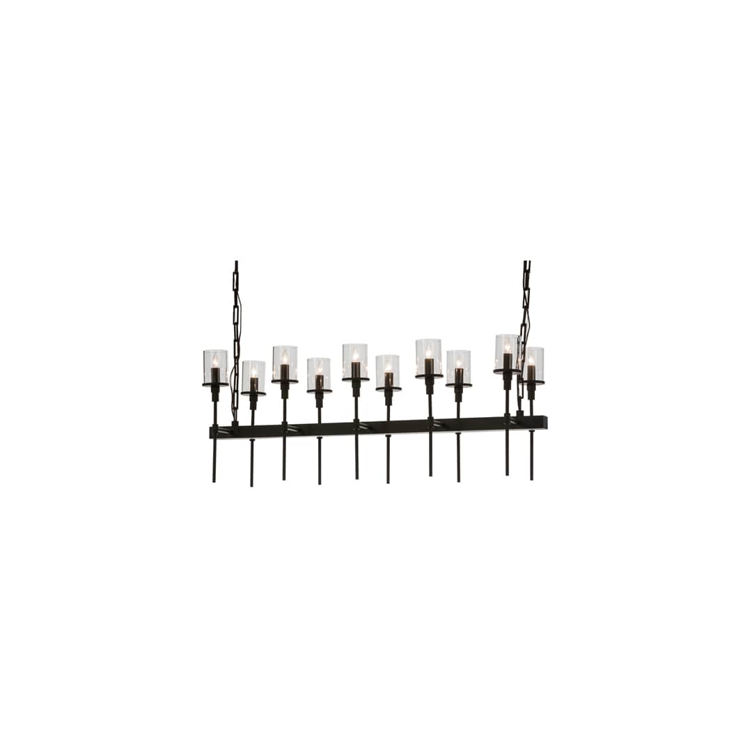 Long Fantasy 10 Light 14" Wide Linear Chandelier
