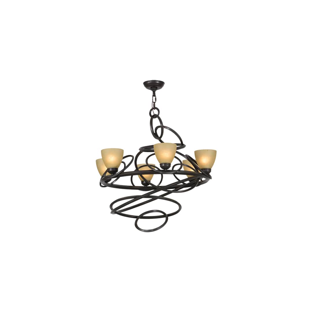 Anneau 6 Light 29" Wide Ring Chandelier