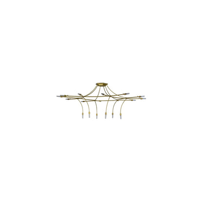 ISON 18 Light 84" Wide Taper Candle Ring Chandelier