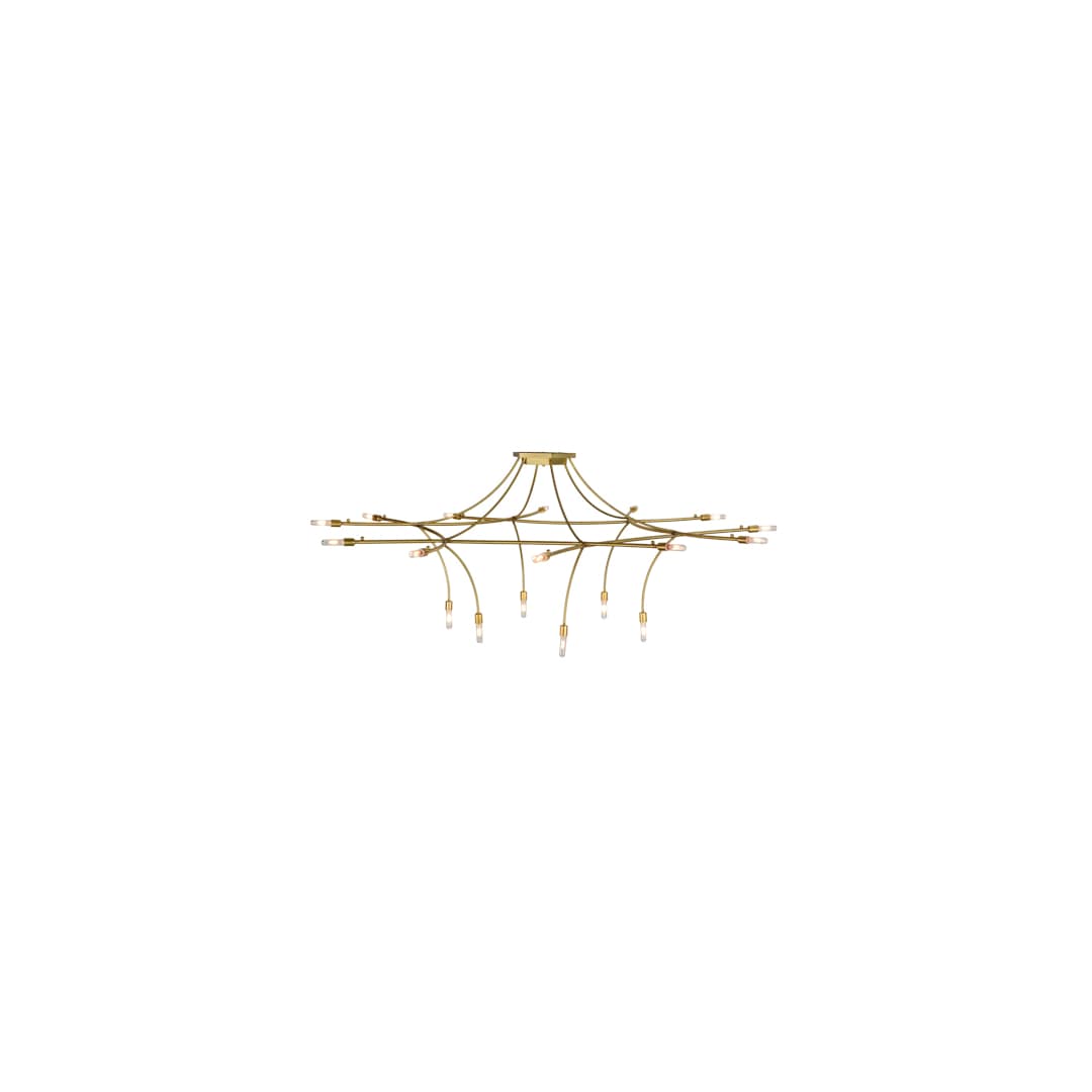 ISON 18 Light 84" Wide Taper Candle Ring Chandelier
