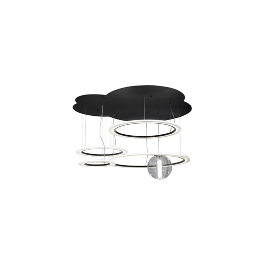 Bola 84" Wide Abstract Multi Light Pendant