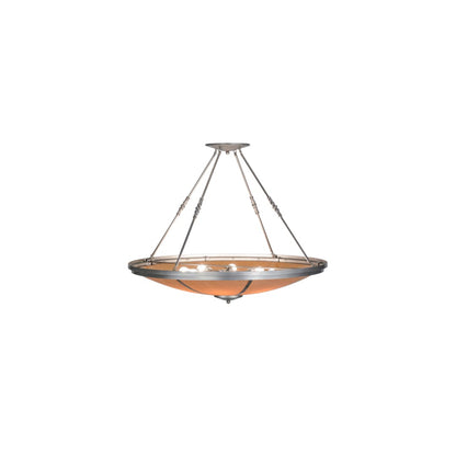 Commerce 8 Light 48" Wide Semi-Flush Bowl Ceiling Fixture - Nickel Finish