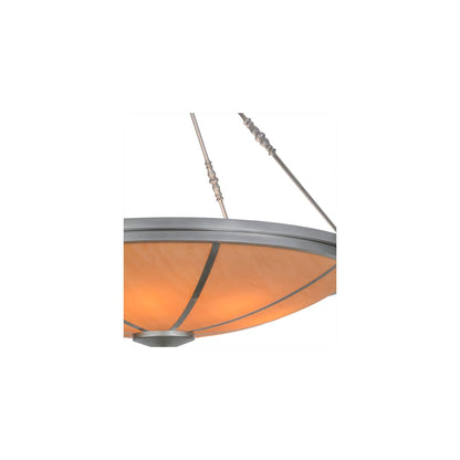 Commerce 8 Light 48" Wide Semi-Flush Bowl Ceiling Fixture - Nickel Finish