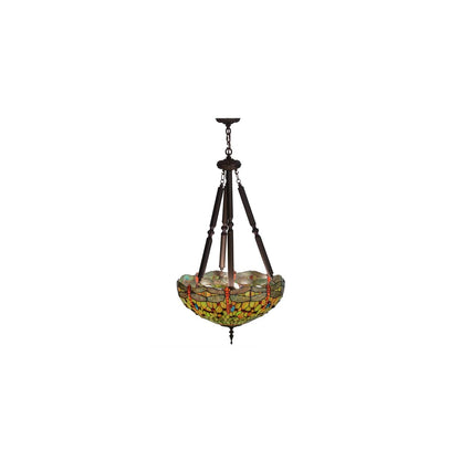 Tiffany Hanginghead Dragonfly 5 Light 22" Wide Pendant