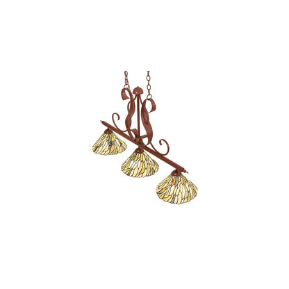 Jadestone 3 Light 12" Wide Linear Pendant