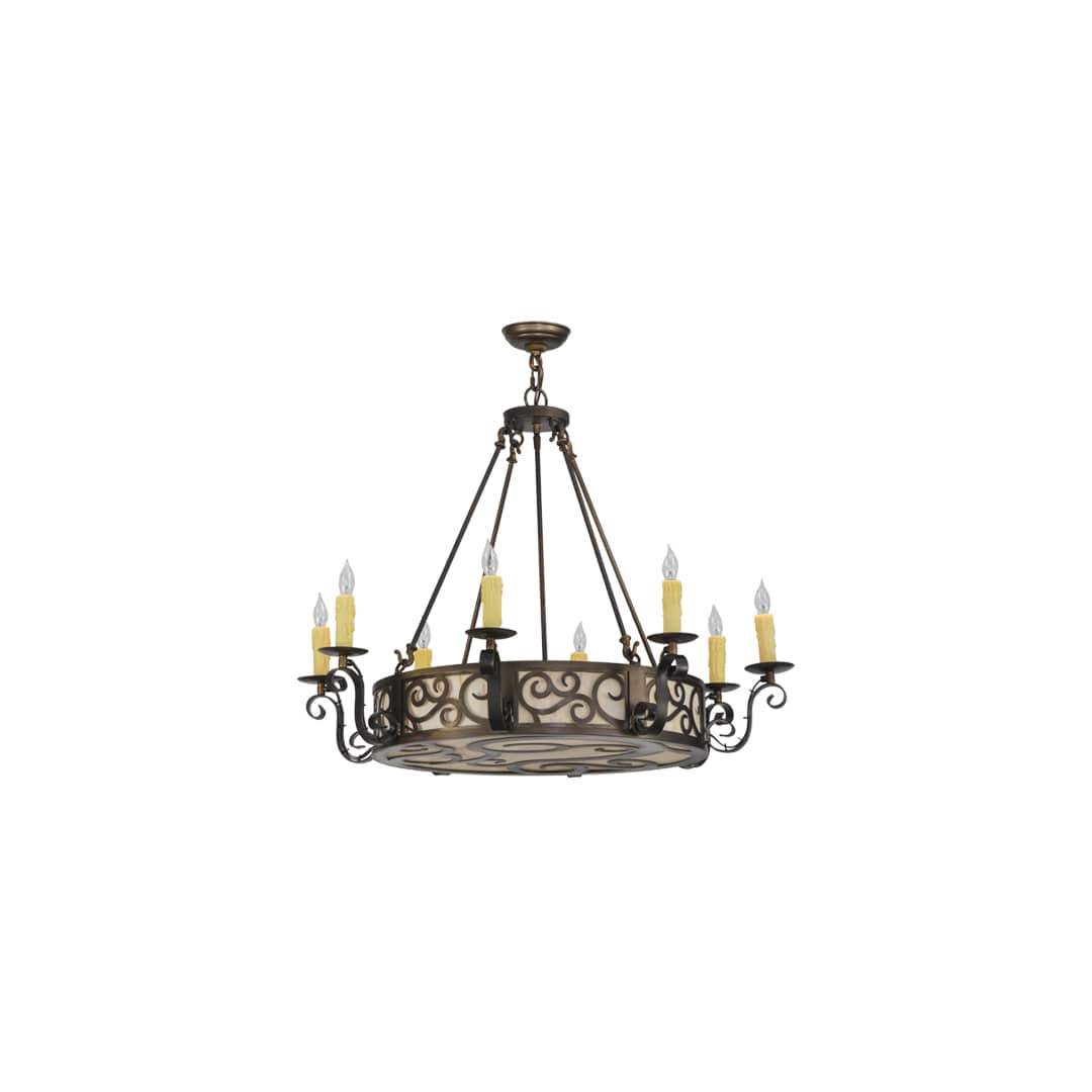 Delano 8 Light 36" Wide Taper Candle Style Chandelier