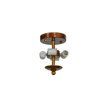 Commerce 4 Light 20" Wide Semi-Flush Bowl Ceiling Fixture - Transparent Copper Finish