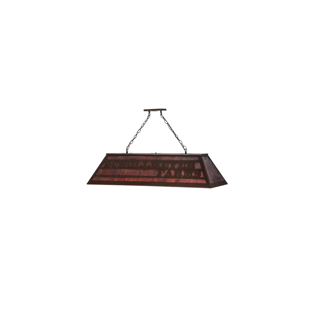 Personalized 9 Light 17" Wide Linear Pendant