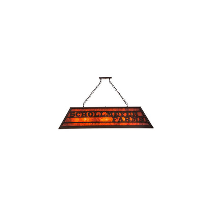 Personalized 9 Light 17" Wide Linear Pendant