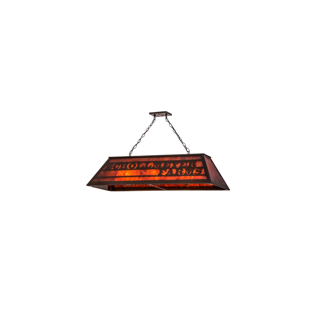 Personalized 9 Light 17" Wide Linear Pendant