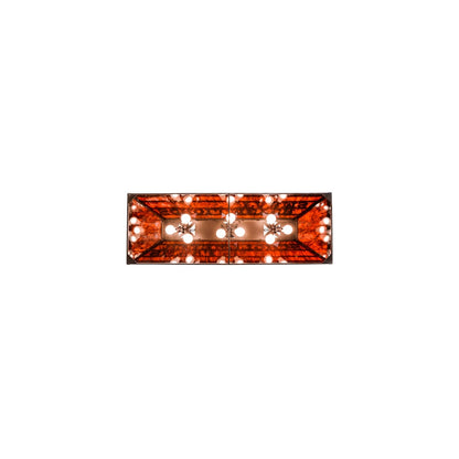 Personalized 9 Light 17" Wide Linear Pendant