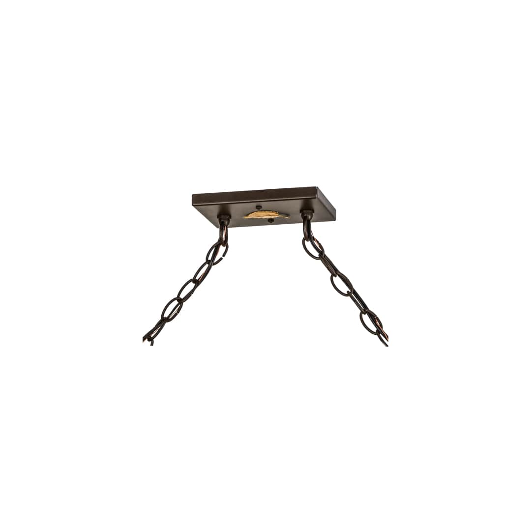 Personalized 9 Light 17" Wide Linear Pendant