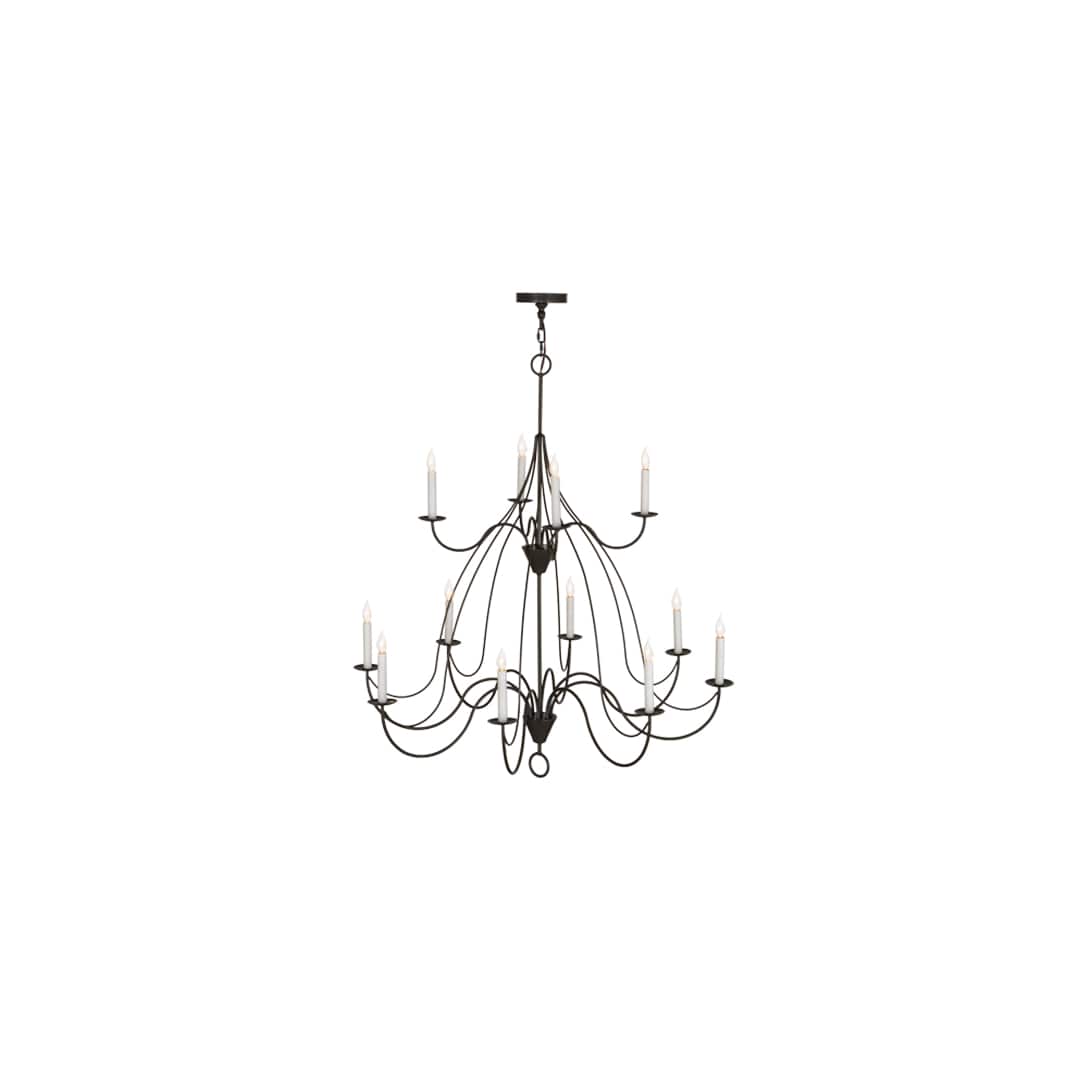 Polonaise 12 Light 48" Wide Taper Candle Style Chandelier