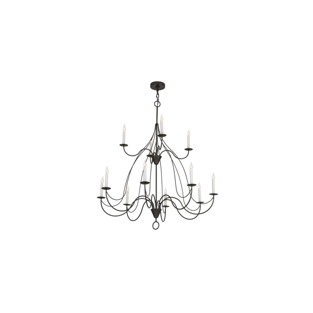 Polonaise 12 Light 48" Wide Taper Candle Style Chandelier