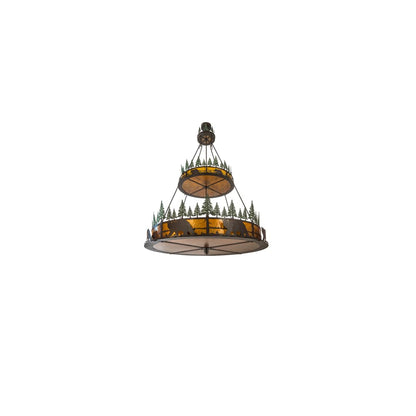Bear in the Woods 12 Light 72" Wide Pendant
