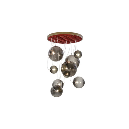 Bola 9 Light 40" Wide Abstract Multi Light Pendant
