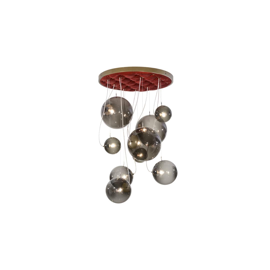 Bola 9 Light 40" Wide Abstract Multi Light Pendant