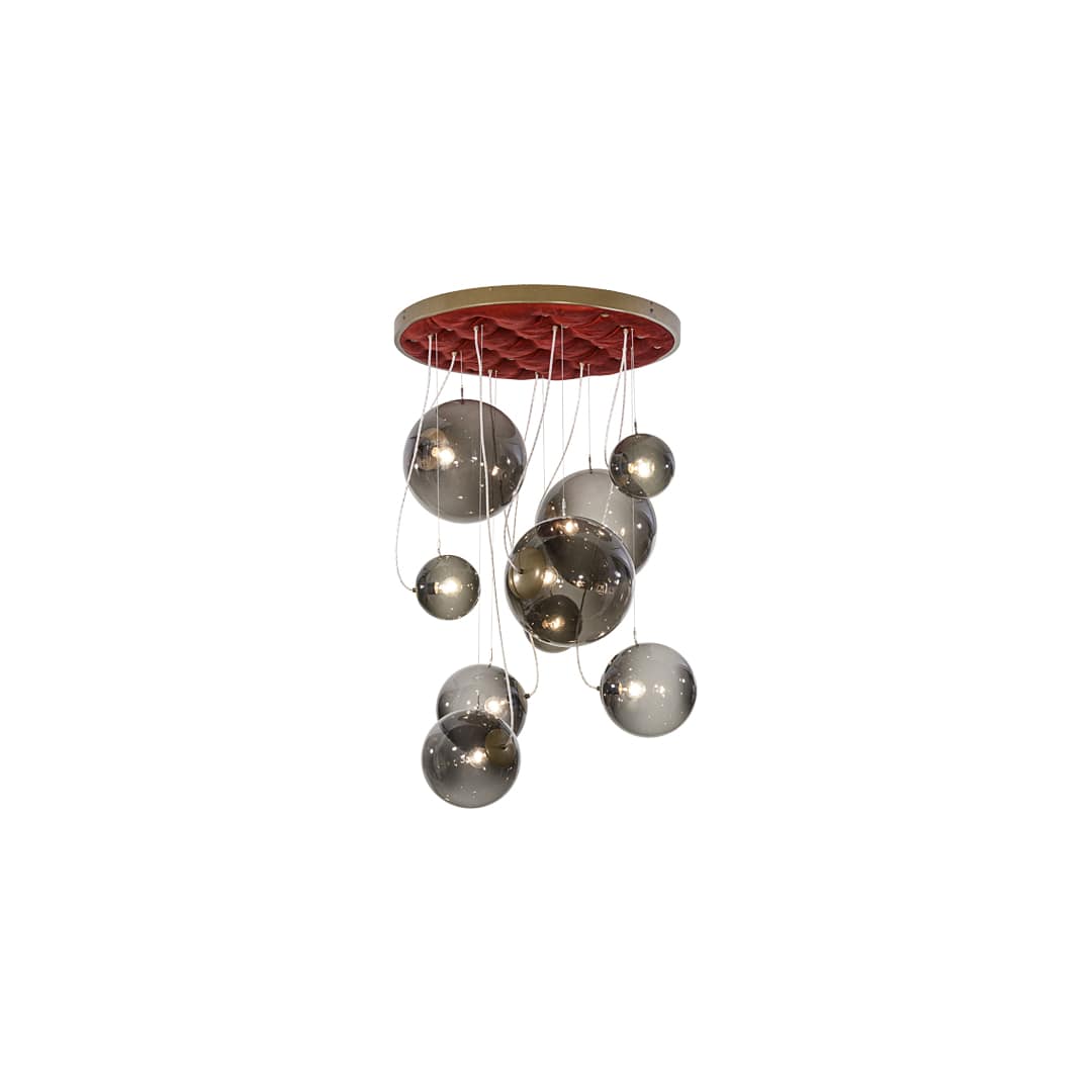 Bola 9 Light 40" Wide Abstract Multi Light Pendant