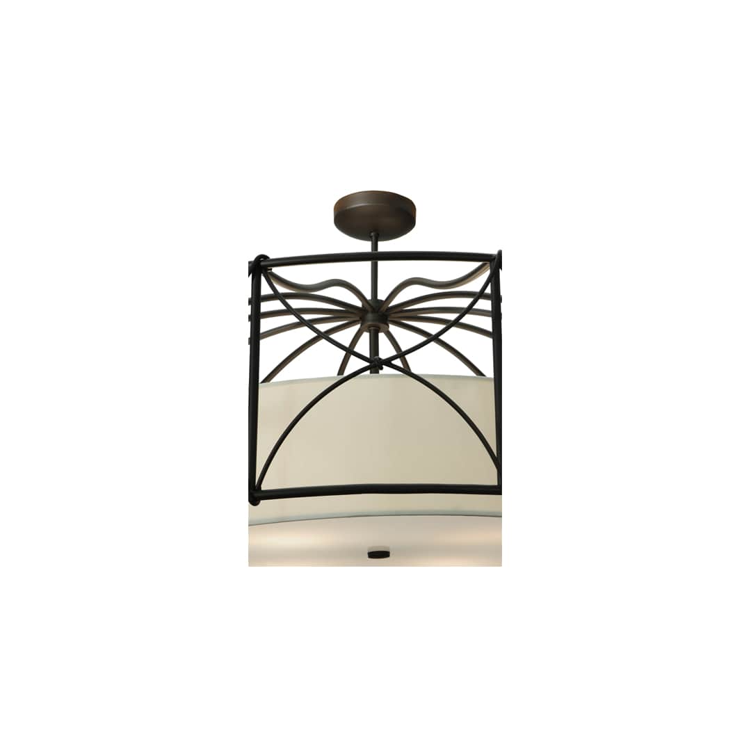 Aspen 4 Light 53" Wide Semi-Flush Drum Ceiling Fixture
