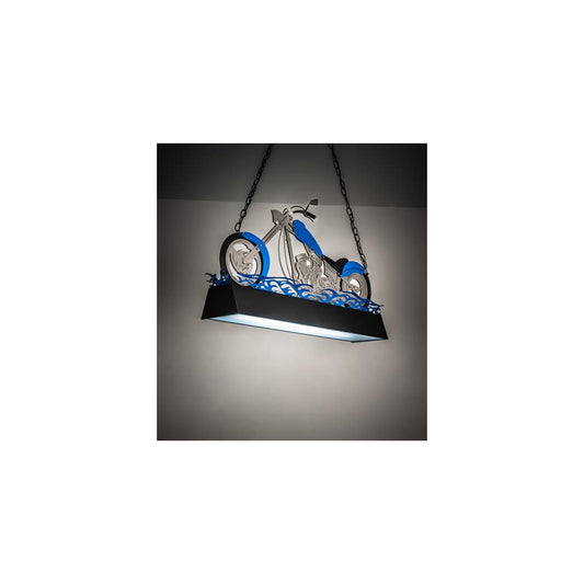 Motorcycle 2 Light 8" Wide Linear Pendant