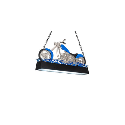 Motorcycle 2 Light 8" Wide Linear Pendant
