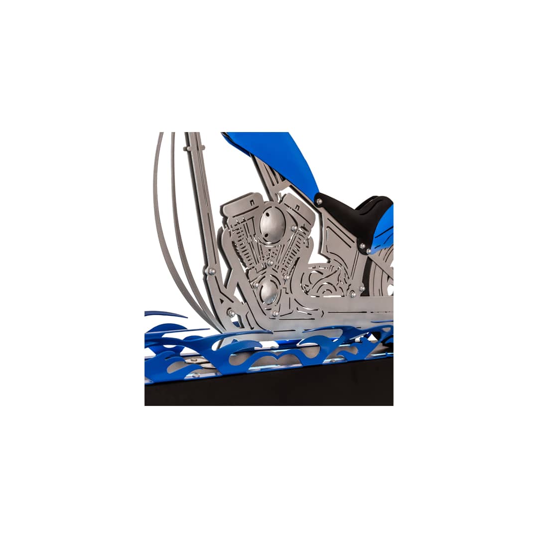 Motorcycle 2 Light 8" Wide Linear Pendant