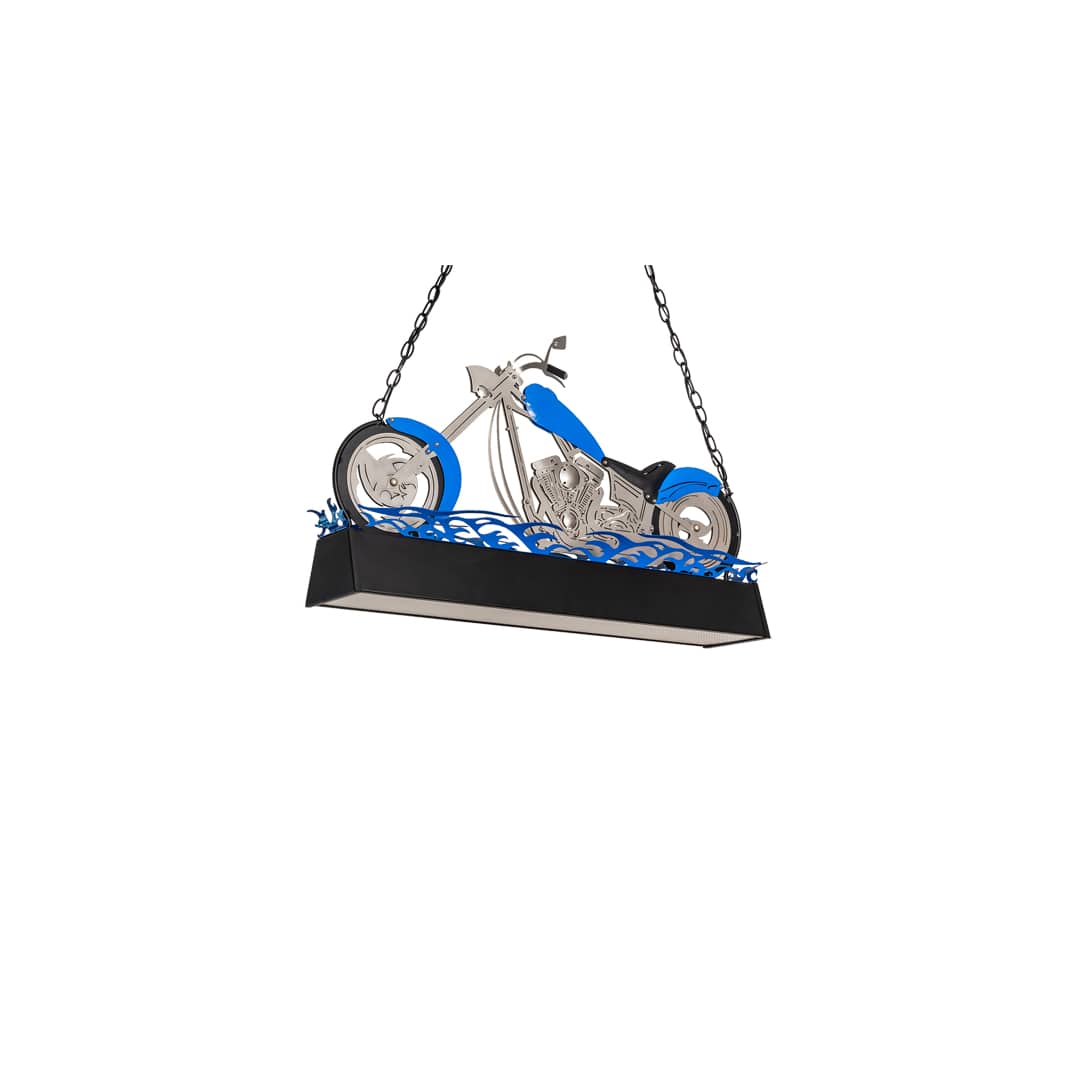 Motorcycle 2 Light 8" Wide Linear Pendant