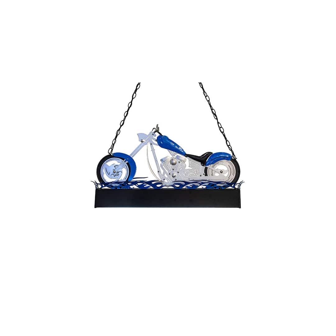 Motorcycle 2 Light 8" Wide Linear Pendant