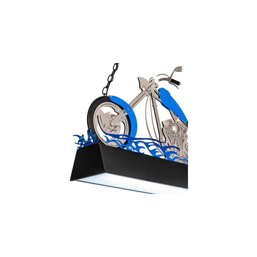 Motorcycle 2 Light 8" Wide Linear Pendant
