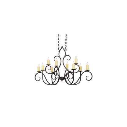 Clifton 10 Light 48" Wide Taper Candle Style Chandelier