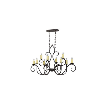 Clifton 10 Light 48" Wide Taper Candle Style Chandelier