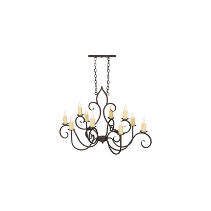 Clifton 10 Light 48" Wide Taper Candle Style Chandelier