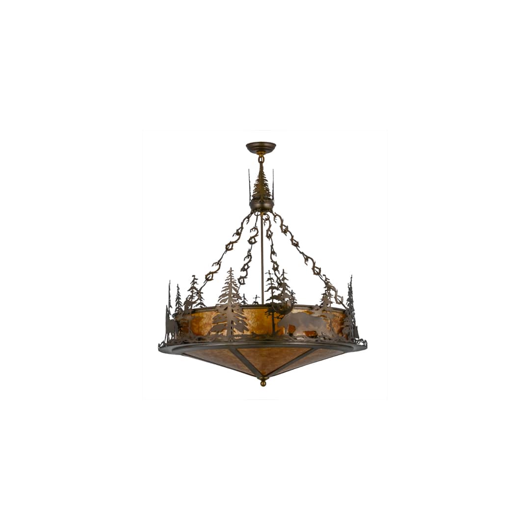 Wildlife at Dusk 4 Light 34" Wide Pendant