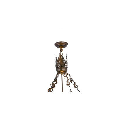 Wildlife at Dusk 4 Light 34" Wide Pendant
