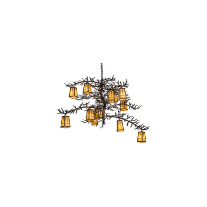 Pine Branch Valley View 12 Light 54" Wide Chandelier