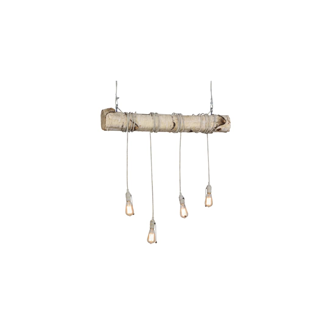 Hounds Tooth 4 Light 8" Wide Abstract Linear Pendant
