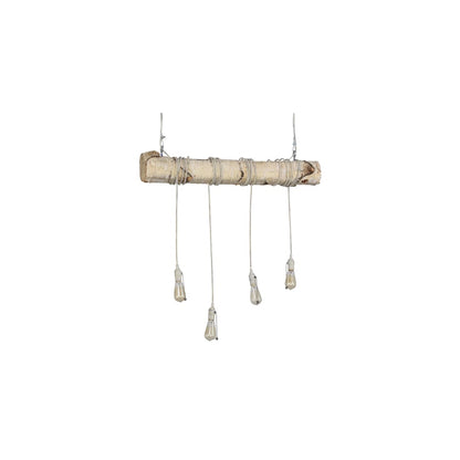 Hounds Tooth 4 Light 8" Wide Abstract Linear Pendant